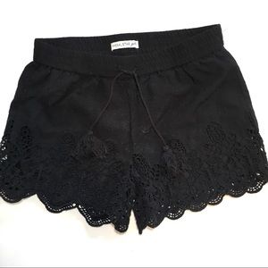 Black Lace overlay Shorts